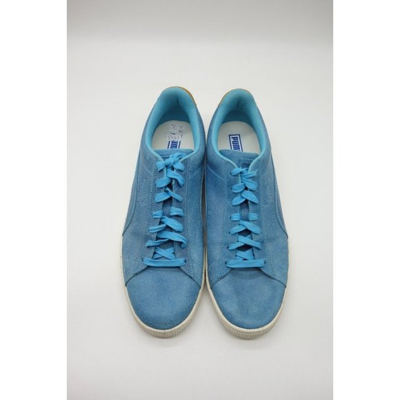 Puma Suede Aqua Blue Leather Casual Lace Up Sneakers Shoes Men's 11 - Picture 2 of 11